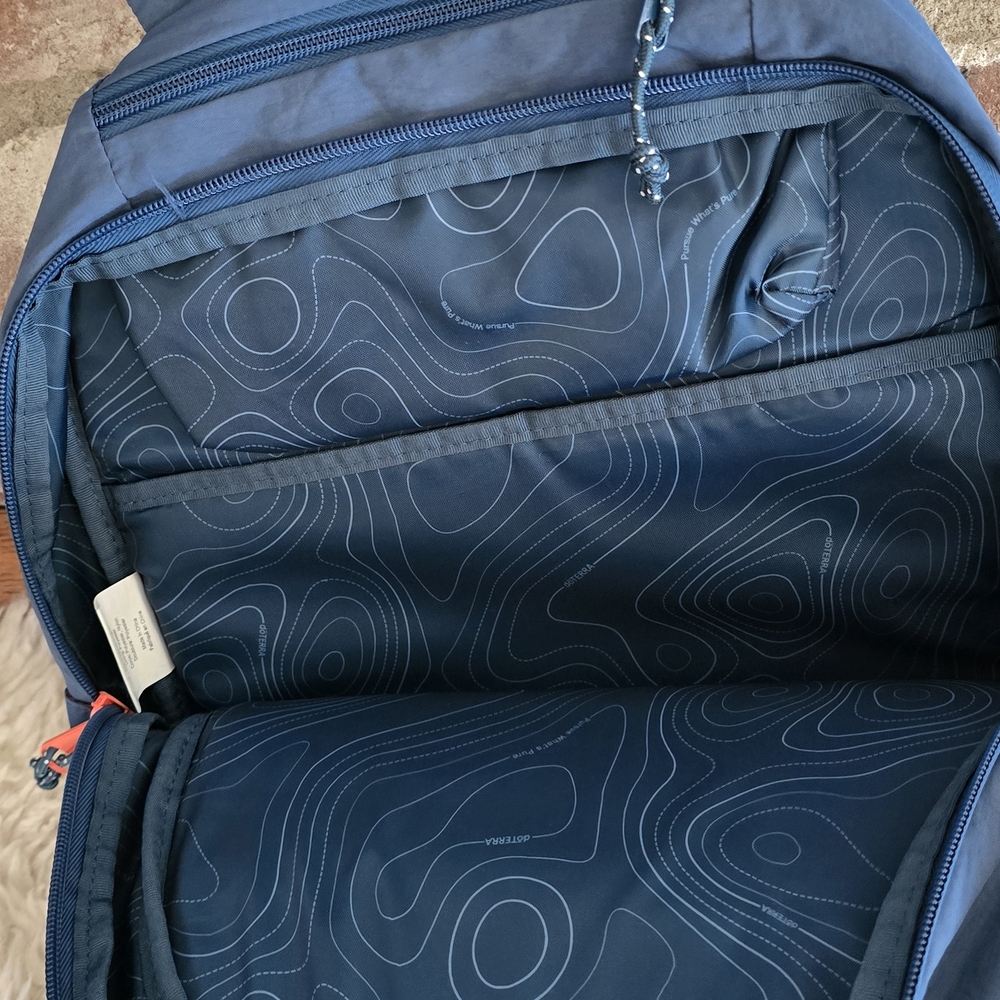 Blue Men's Backpack - Picture 2 of 3